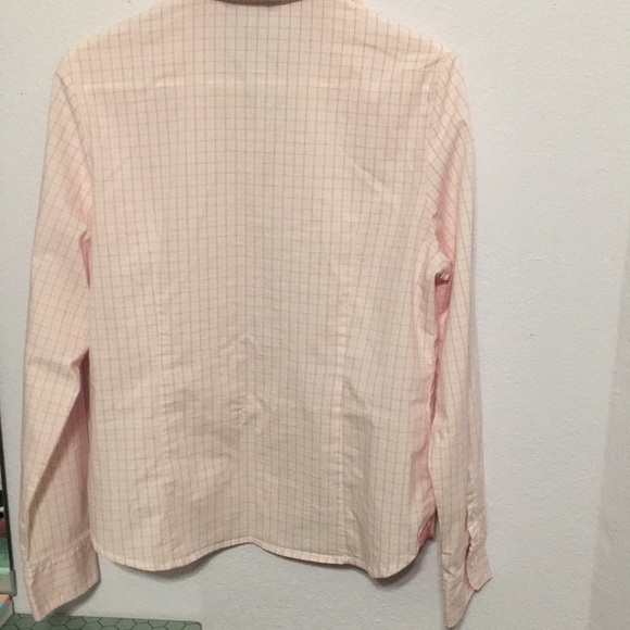 George plaid pink button down 12-14 large taylored - Picture 5 of 5